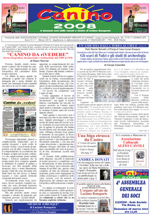 La copertina di Canino 2008