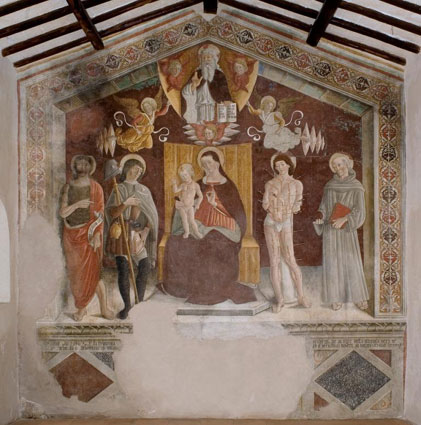 L'affresco restaurato