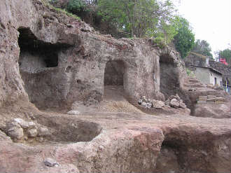 Particolare del parco archeologico di Poggio Giudio