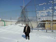 Il crollo della rete del calcetto