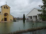 La chiesa di Obot ancora isolata