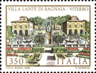 Villa Lante di Bagnaia Valore nominale L. 350 – Anno 1982