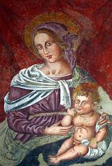 Madonna con Bambino all'interno della chiesa di S. Maria del tempio