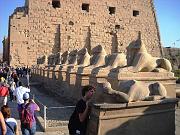 Il Viale delle Sfingi, unisce il tempio di Luxor con quello di Karnak