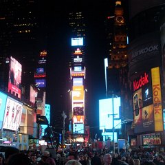 Time Square, come sempre affollata, nonostante Sandy